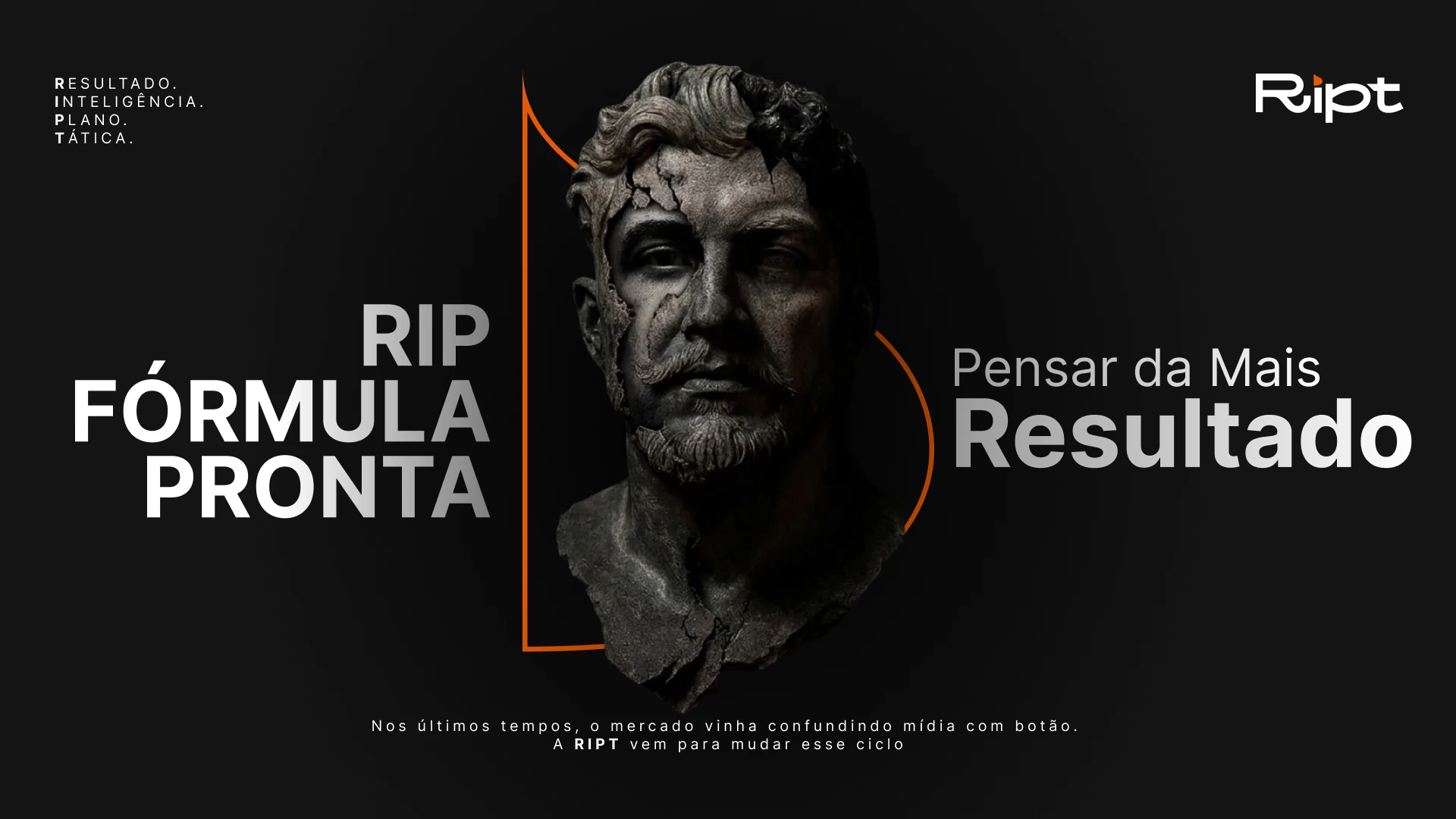 Campanha RIPT: RIP fórmula pronta. Pensar dá mais resultado.